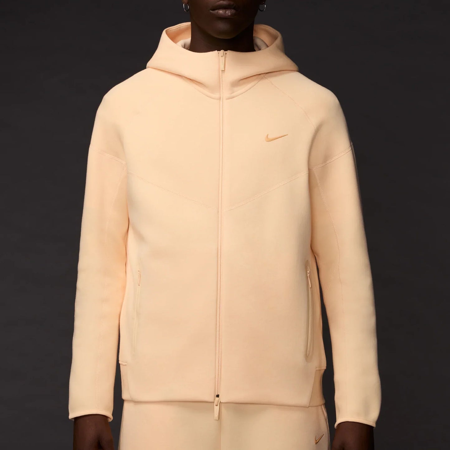 Nocta Tech Fleece Orange - Full Zip Hoodie