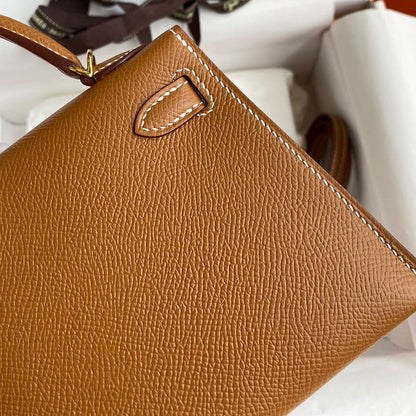 Sac Hermes Kelly Marron cognac