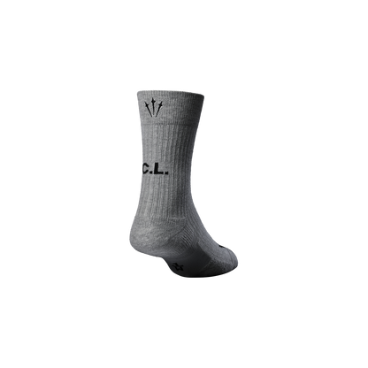CREW SOCKS 3 PACK GREY