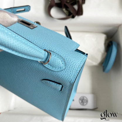Sac Hermes Kelly Bleu azur